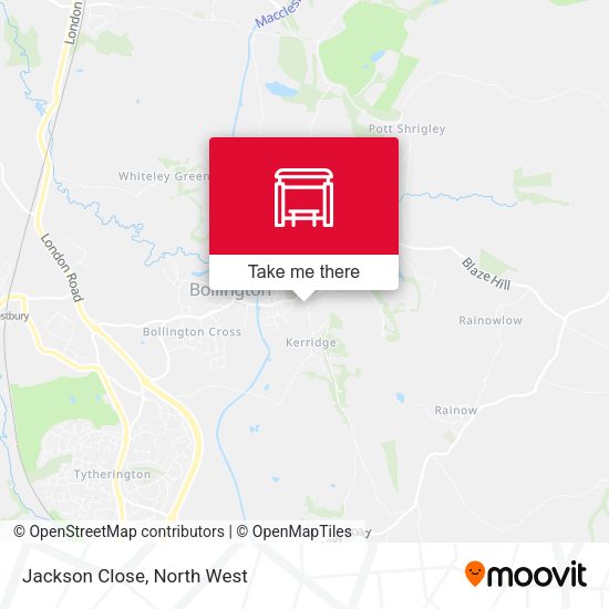 Jackson Close map