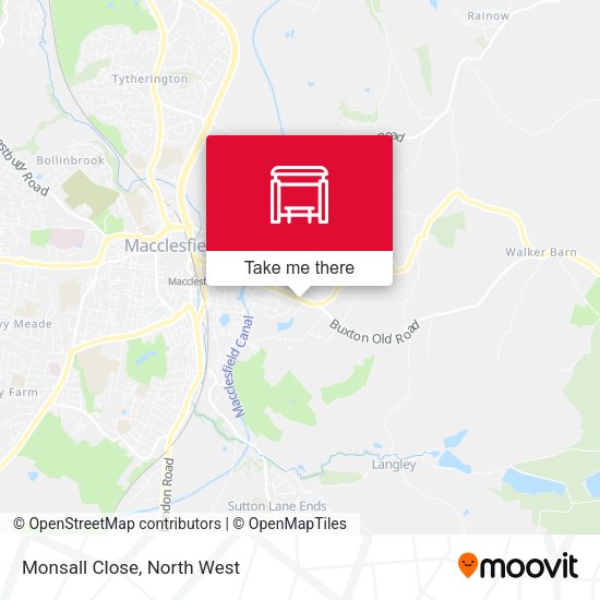 Monsall Close map