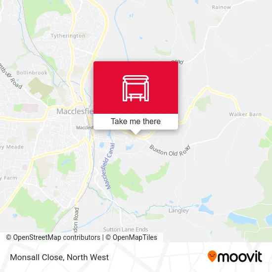 Monsall Close map