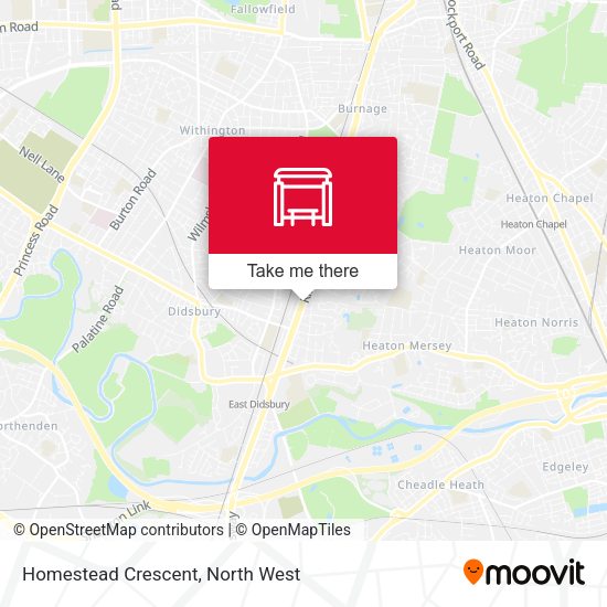 Homestead Crescent map