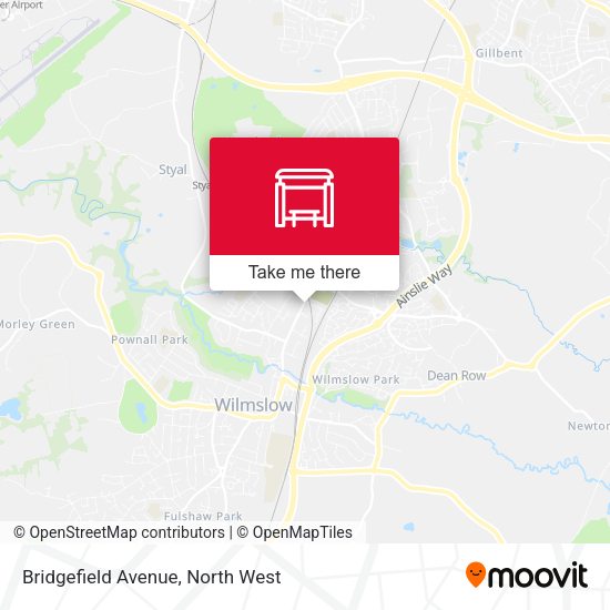 Bridgefield Avenue map