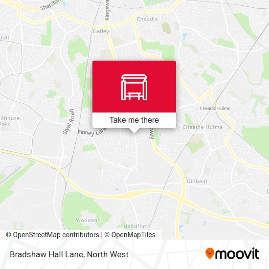 Bradshaw Hall Lane map