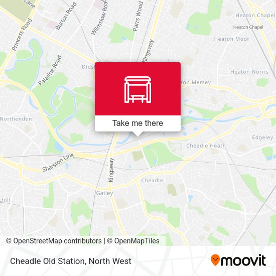 Cheadle Old Station map