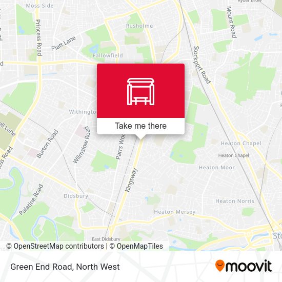 Green End Road map