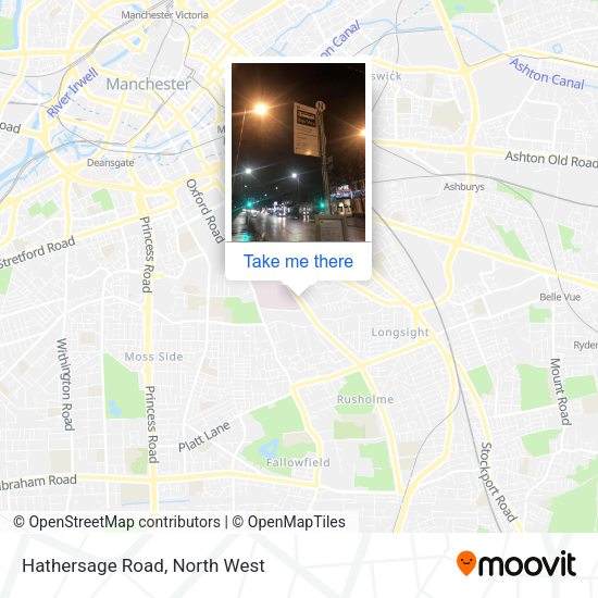 Hathersage Road map