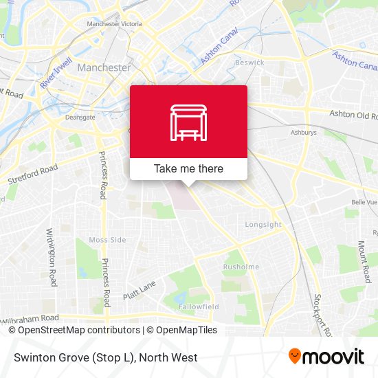 Swinton Grove (Stop L) map