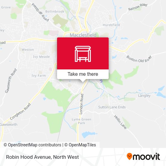 Robin Hood Avenue map