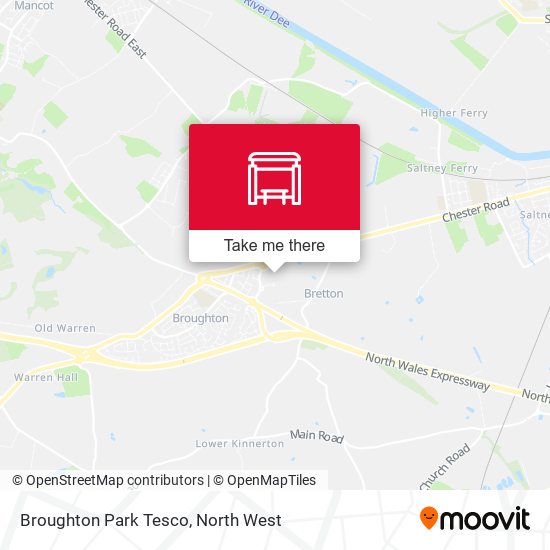 Broughton Park Tesco map