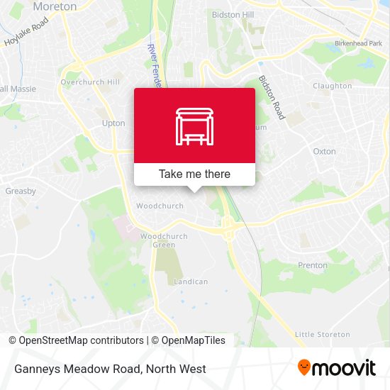 Ganneys Meadow Road map