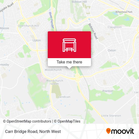 Carr Bridge Road map