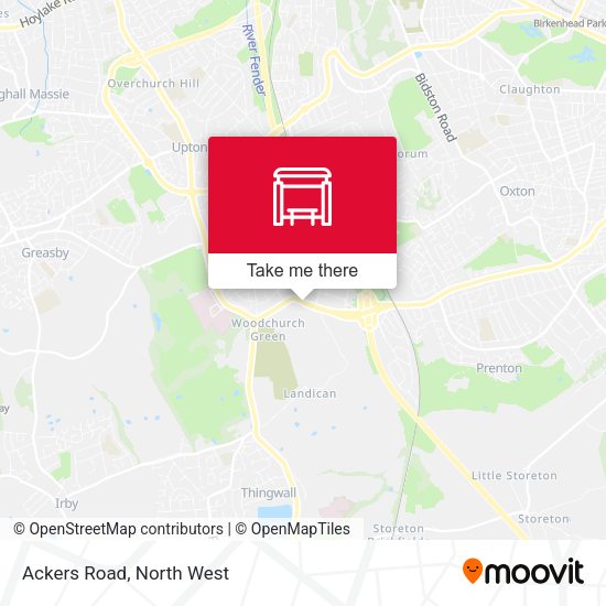 Ackers Road map