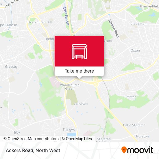 Ackers Road map