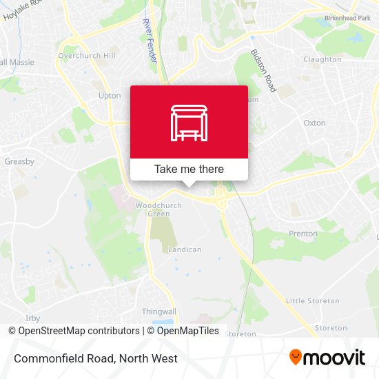Commonfield Road map