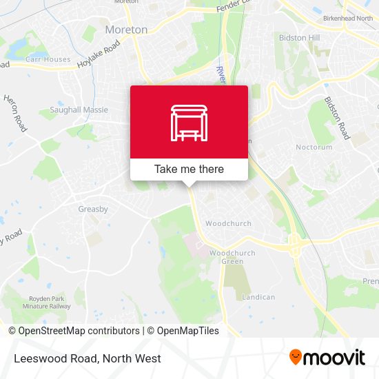 Leeswood Road map
