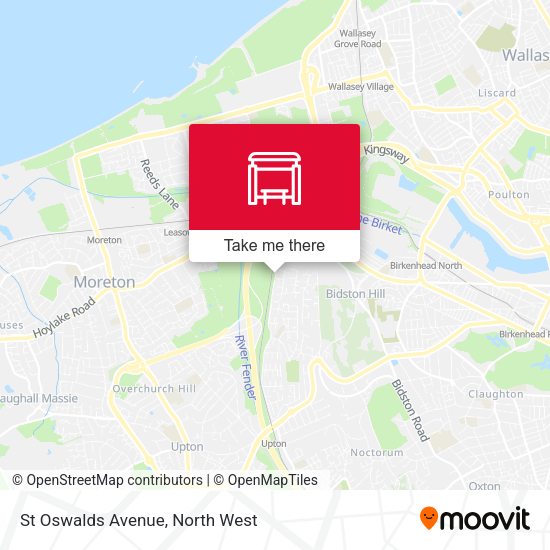 St Oswalds Avenue map
