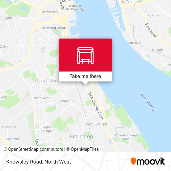 Knowsley Road map