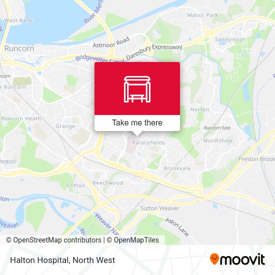 Halton Hospital map
