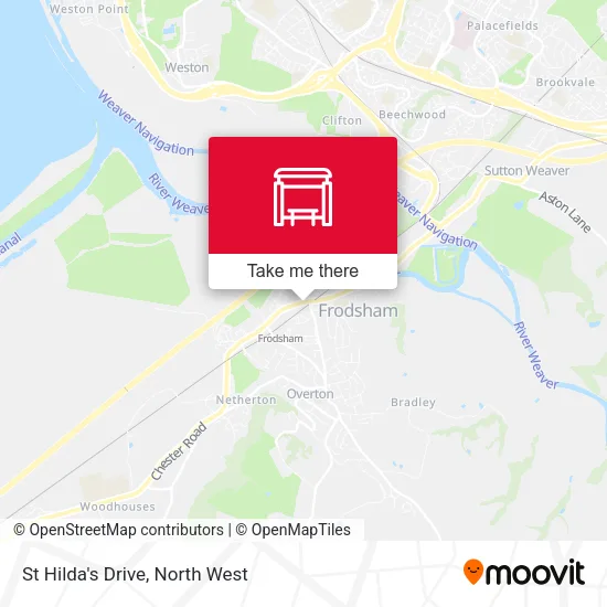 St Hilda's Drive map