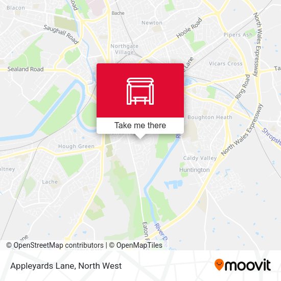 Appleyards Lane map