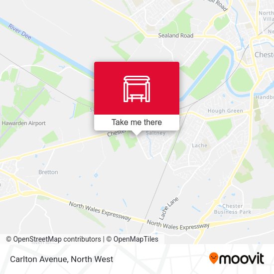 Carlton Avenue map