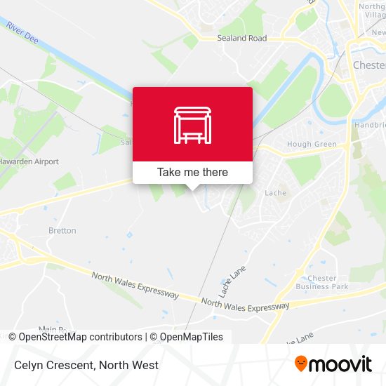 Celyn Crescent map