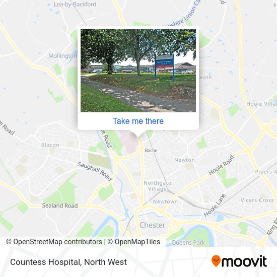 Countess Hospital map