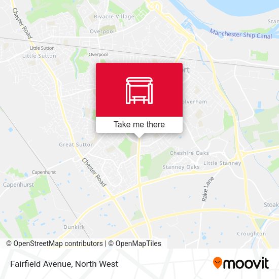Fairfield Avenue map