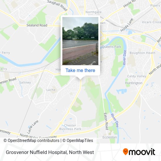 Grosvenor Nuffield Hospital map