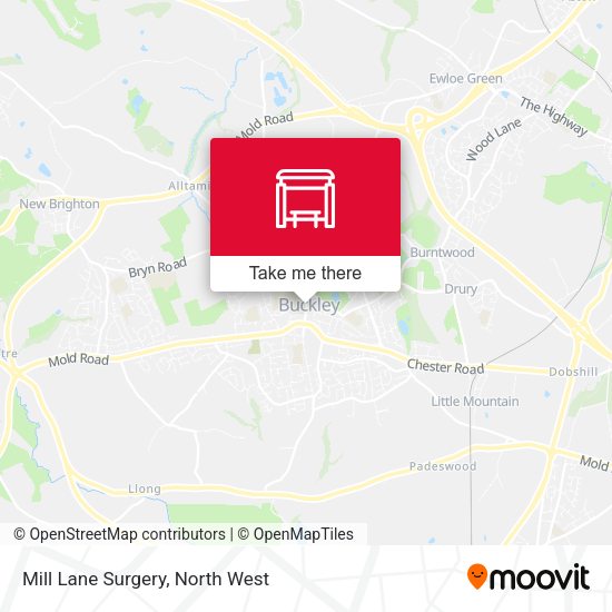 Mill Lane Surgery map