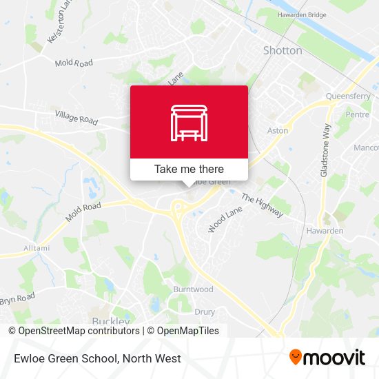 Ewloe Green School map