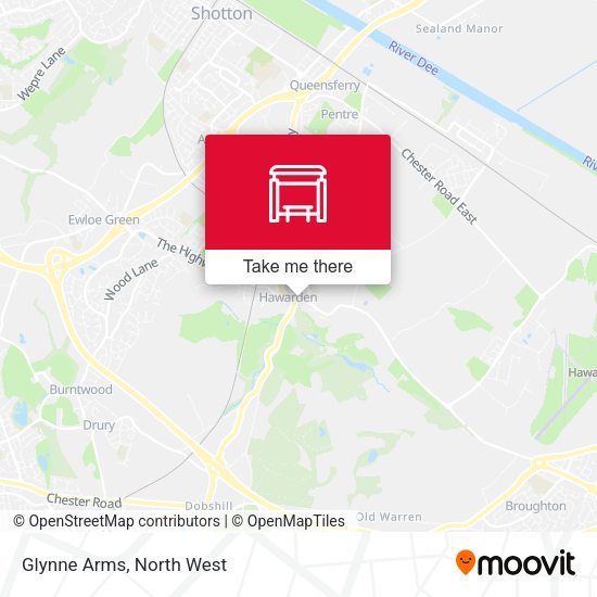 Glynne Arms map