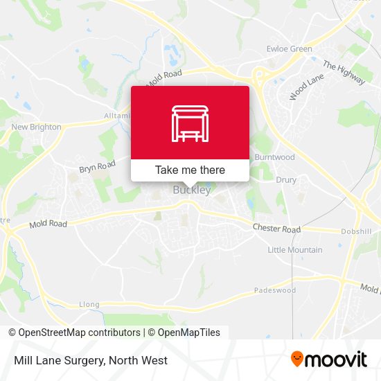 Mill Lane Surgery map