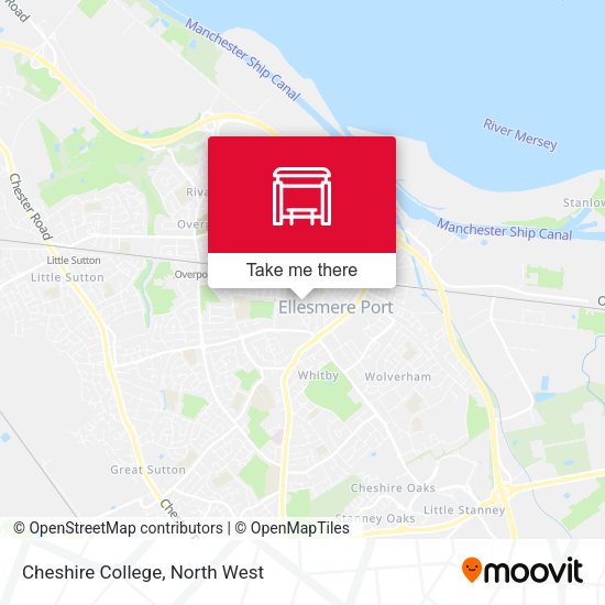 Cheshire College map