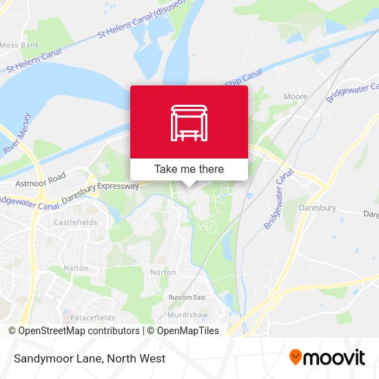 Sandymoor Lane map