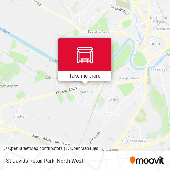 St Davids Retail Park map