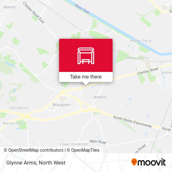 Glynne Arms map