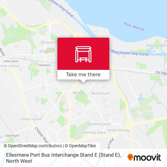 Ellesmere Port Bus Interchange Stand E map