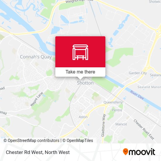 Chester Rd West map