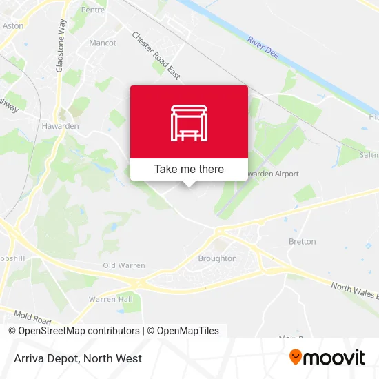 Arriva Depot map