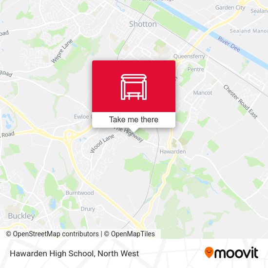 Hawarden High School map