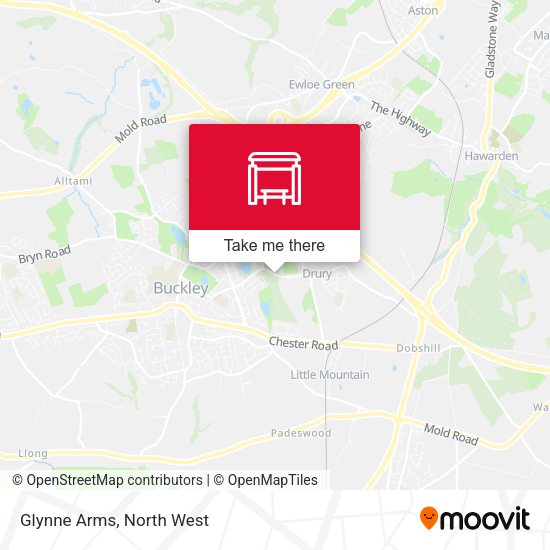 Glynne Arms map