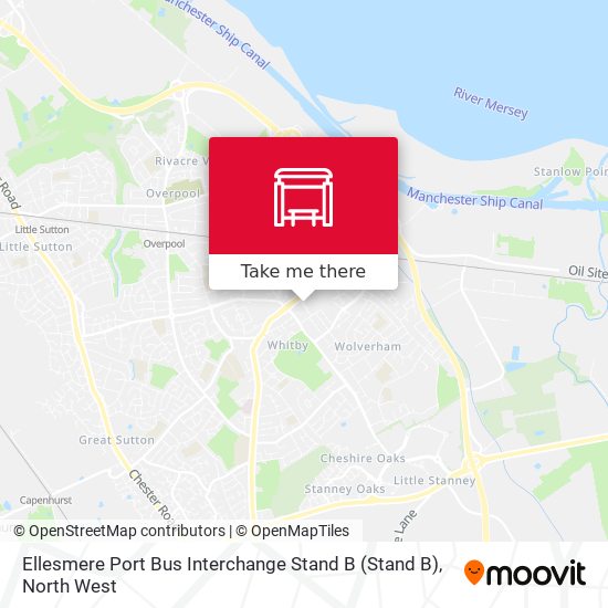 Ellesmere Port Bus Interchange Stand B map