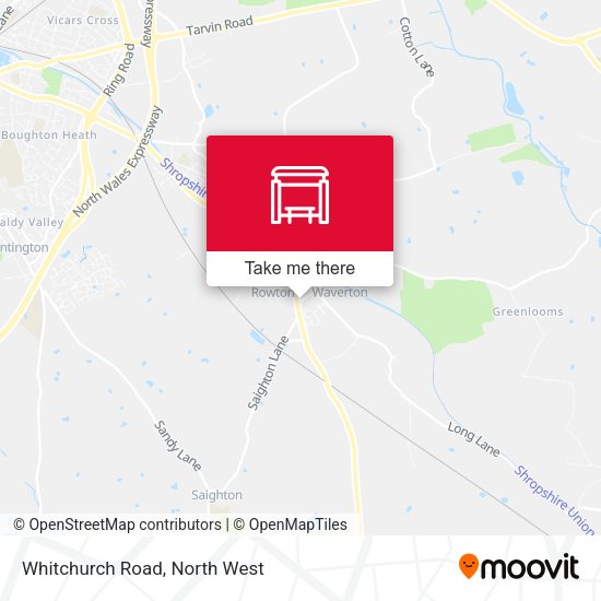 Whitchurch Road map