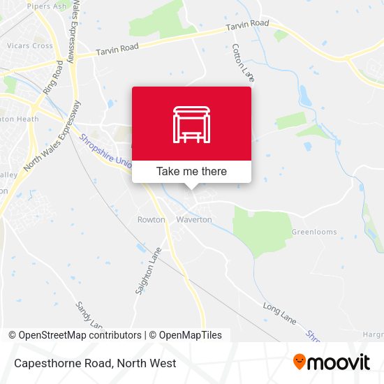 Capesthorne Road map