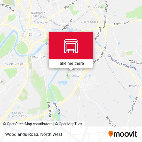Woodlands Road map