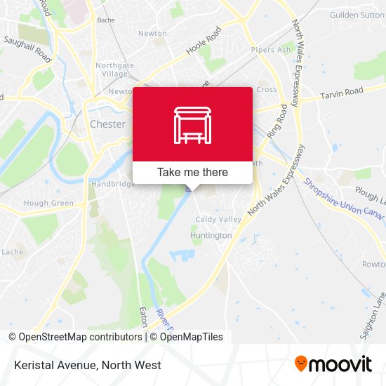 Keristal Avenue map