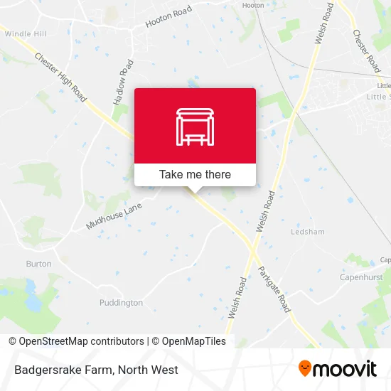 Badgersrake Farm map