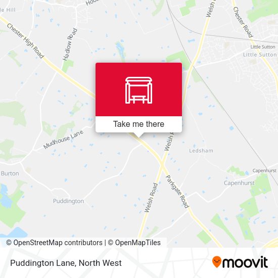 Puddington Lane map