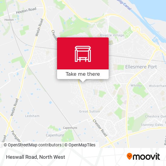 Heswall Road map