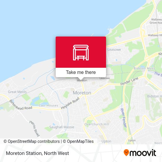 Moreton Station map